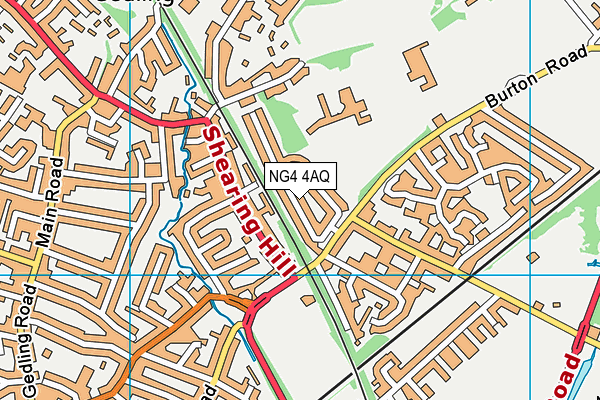 NG4 4AQ map - OS VectorMap District (Ordnance Survey)
