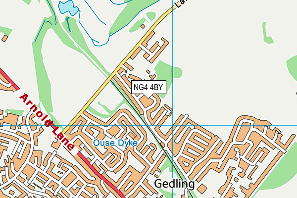 NG4 4BY map - OS VectorMap District (Ordnance Survey)