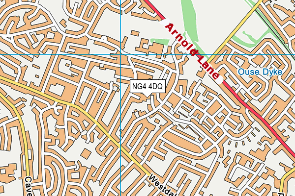 NG4 4DQ map - OS VectorMap District (Ordnance Survey)