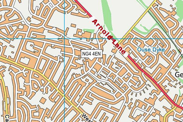 NG4 4EN map - OS VectorMap District (Ordnance Survey)