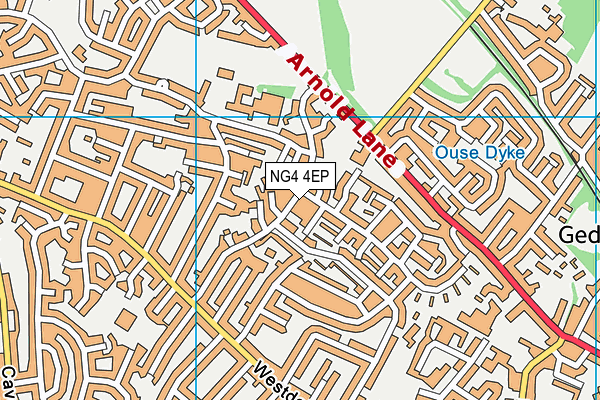 NG4 4EP map - OS VectorMap District (Ordnance Survey)