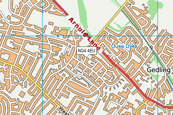 NG4 4EU map - OS VectorMap District (Ordnance Survey)