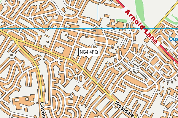 NG4 4FQ map - OS VectorMap District (Ordnance Survey)