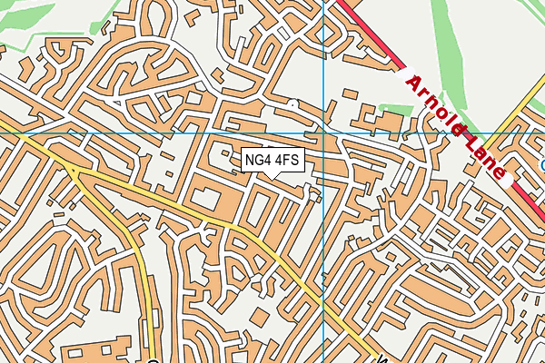 NG4 4FS map - OS VectorMap District (Ordnance Survey)