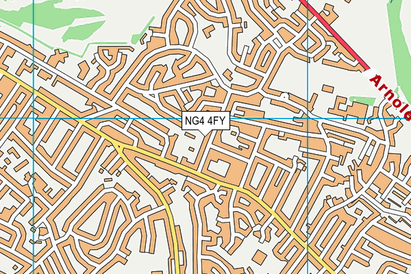 NG4 4FY map - OS VectorMap District (Ordnance Survey)