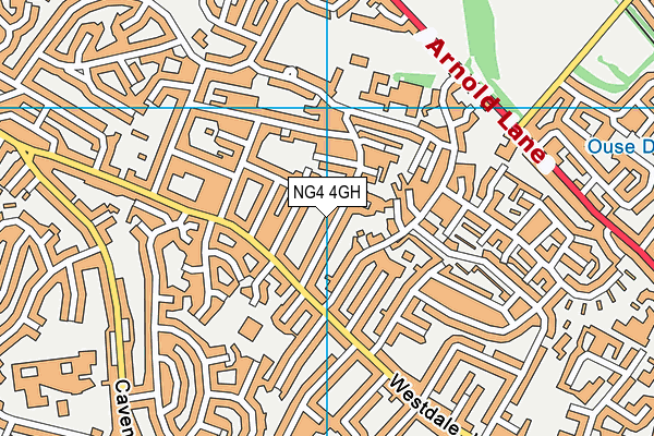 NG4 4GH map - OS VectorMap District (Ordnance Survey)