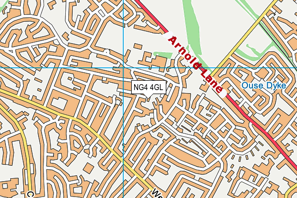 NG4 4GL map - OS VectorMap District (Ordnance Survey)