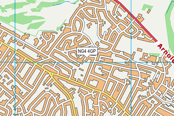 NG4 4GP map - OS VectorMap District (Ordnance Survey)