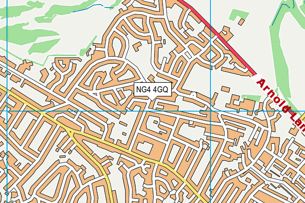 NG4 4GQ map - OS VectorMap District (Ordnance Survey)