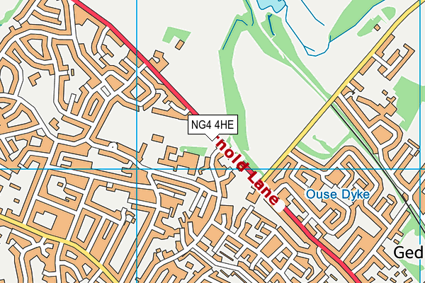 NG4 4HE map - OS VectorMap District (Ordnance Survey)