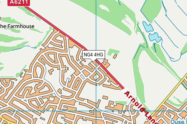 NG4 4HG map - OS VectorMap District (Ordnance Survey)