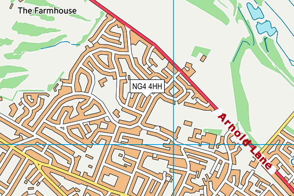 NG4 4HH map - OS VectorMap District (Ordnance Survey)