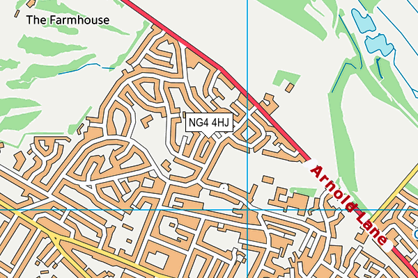 NG4 4HJ map - OS VectorMap District (Ordnance Survey)