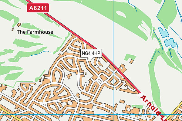 NG4 4HP map - OS VectorMap District (Ordnance Survey)