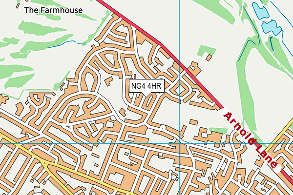 NG4 4HR map - OS VectorMap District (Ordnance Survey)
