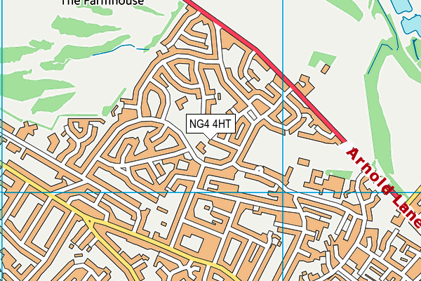 NG4 4HT map - OS VectorMap District (Ordnance Survey)