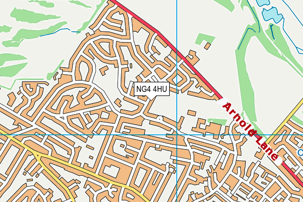 NG4 4HU map - OS VectorMap District (Ordnance Survey)