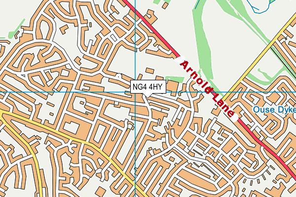 NG4 4HY map - OS VectorMap District (Ordnance Survey)