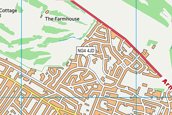 Stanhope Primary and Nursery School map (NG4 4JD) - OS VectorMap District (Ordnance Survey)