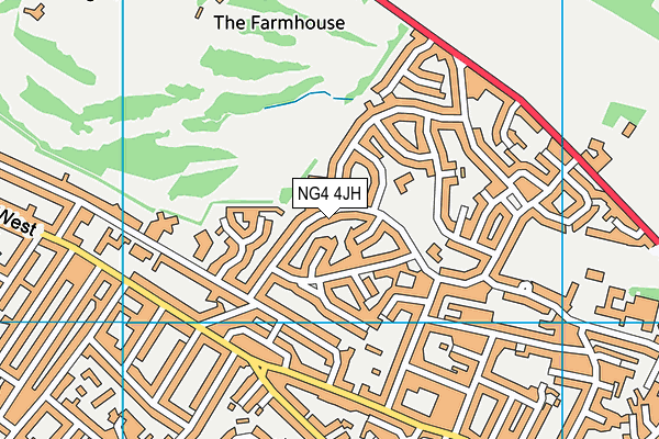 NG4 4JH map - OS VectorMap District (Ordnance Survey)