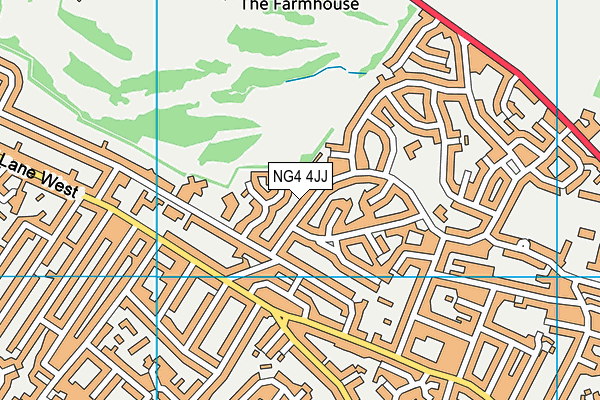 NG4 4JJ map - OS VectorMap District (Ordnance Survey)