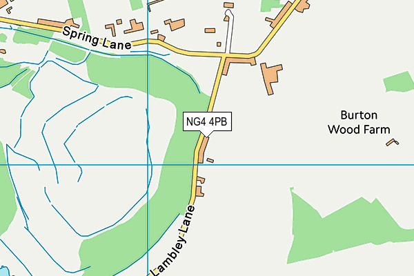 NG4 4PB map - OS VectorMap District (Ordnance Survey)