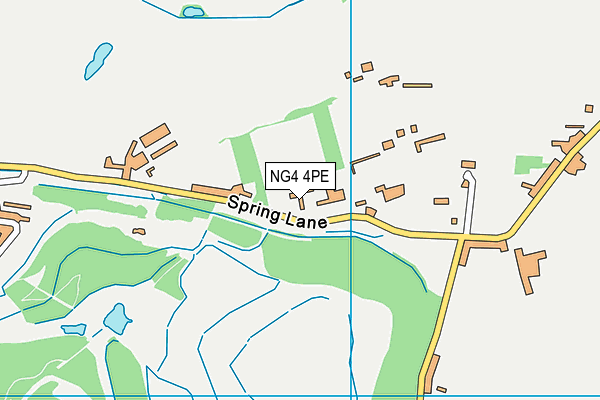 NG4 4PE map - OS VectorMap District (Ordnance Survey)