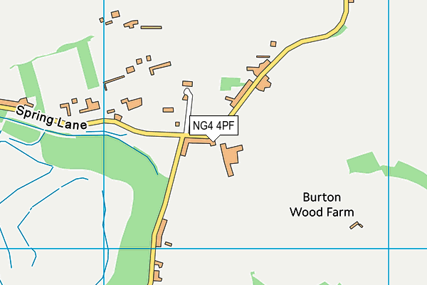 NG4 4PF map - OS VectorMap District (Ordnance Survey)