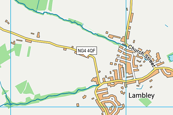 Lambley Primary School map (NG4 4QF) - OS VectorMap District (Ordnance Survey)
