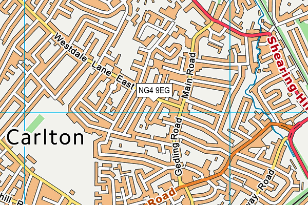 NG4 9EG map - OS VectorMap District (Ordnance Survey)