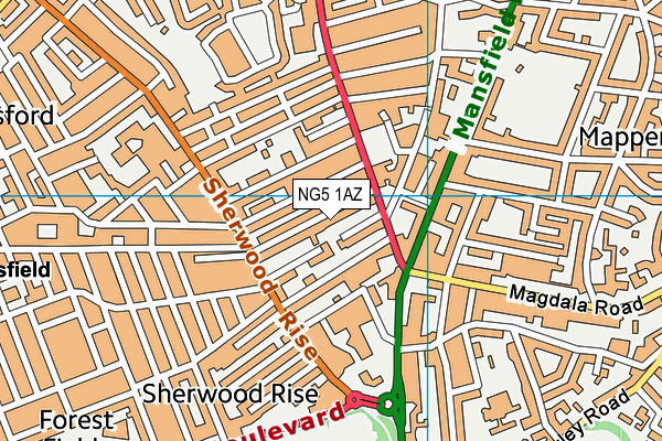 Map of COLWICK PROPERTY LTD at district scale