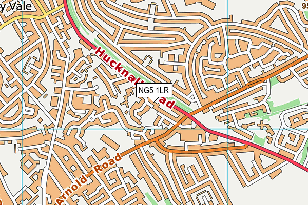 NG5 1LR map - OS VectorMap District (Ordnance Survey)