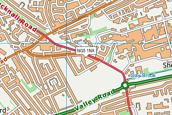 Nottingham High School Sports Ground map (NG5 1NX) - OS VectorMap District (Ordnance Survey)
