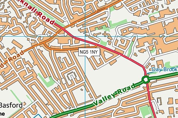 NG5 1NY map - OS VectorMap District (Ordnance Survey)