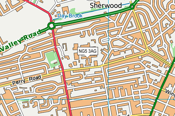 Hmp Nottingham map (NG5 3AG) - OS VectorMap District (Ordnance Survey)