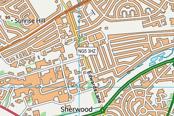 Haywood School (Closed) map (NG5 3HZ) - OS VectorMap District (Ordnance Survey)