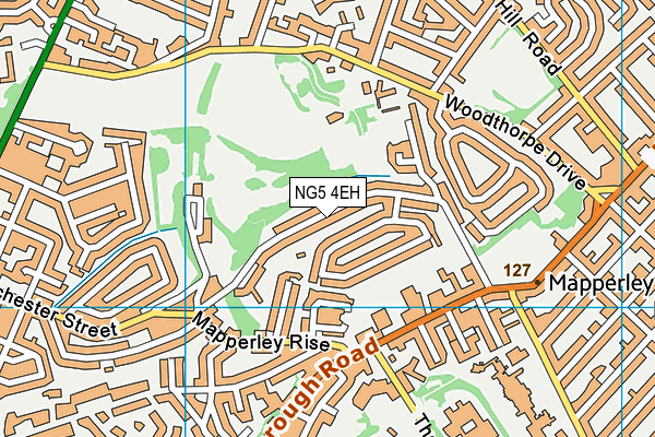 NG5 4EH map - OS VectorMap District (Ordnance Survey)