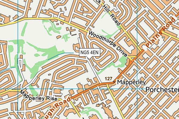 NG5 4EN map - OS VectorMap District (Ordnance Survey)