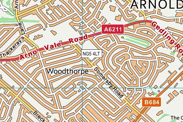 The Good Shepherd Catholic Primary, Arnold map (NG5 4LT) - OS VectorMap District (Ordnance Survey)