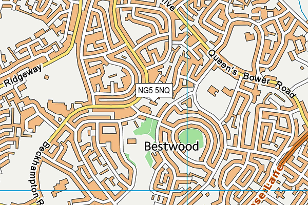 NG5 5NQ map - OS VectorMap District (Ordnance Survey)