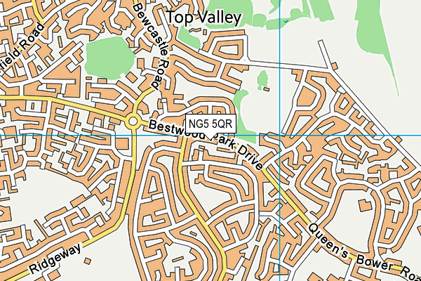 NG5 5QR map - OS VectorMap District (Ordnance Survey)