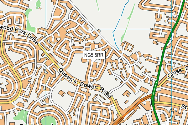 NG5 5RR map - OS VectorMap District (Ordnance Survey)