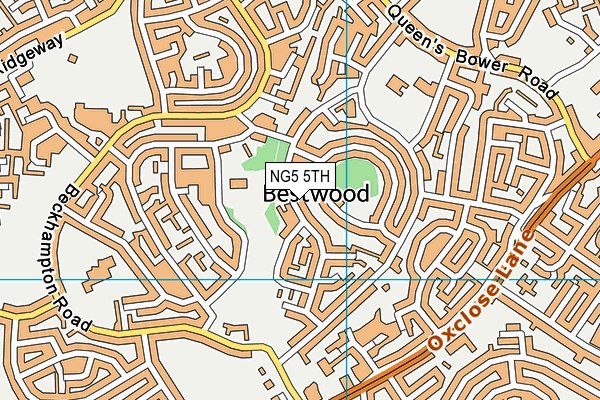 NG5 5TH map - OS VectorMap District (Ordnance Survey)