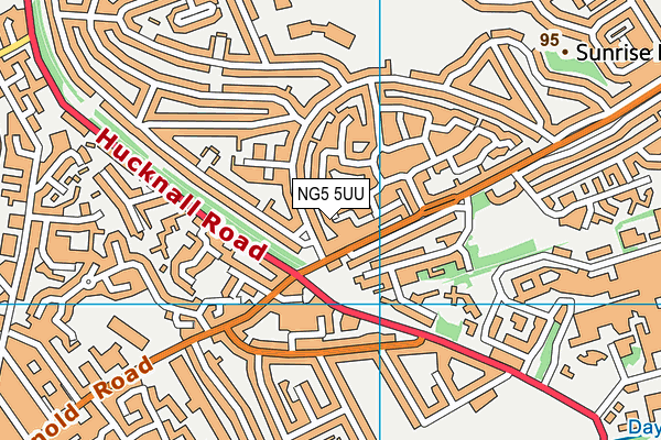 NG5 5UU map - OS VectorMap District (Ordnance Survey)