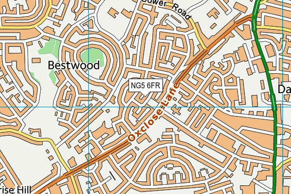 NG5 6FR map - OS VectorMap District (Ordnance Survey)