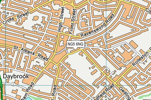 NG5 6NQ map - OS VectorMap District (Ordnance Survey)