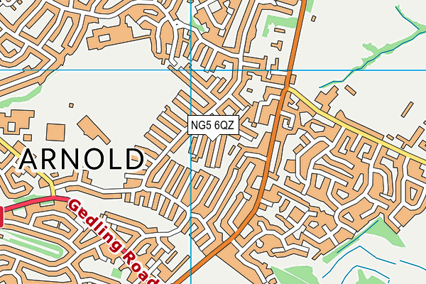 NG5 6QZ map - OS VectorMap District (Ordnance Survey)