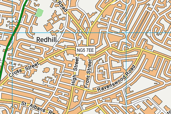 Arnold Leisure Centre map (NG5 7EE) - OS VectorMap District (Ordnance Survey)
