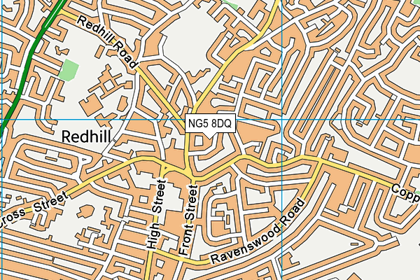 NG5 8DQ map - OS VectorMap District (Ordnance Survey)