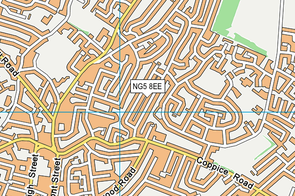 NG5 8EE map - OS VectorMap District (Ordnance Survey)